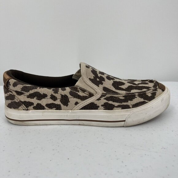 Roper Women's Slip On Loafer Shoes Size 8.5 Animal Print Textile Upper - Picture 1 of 8